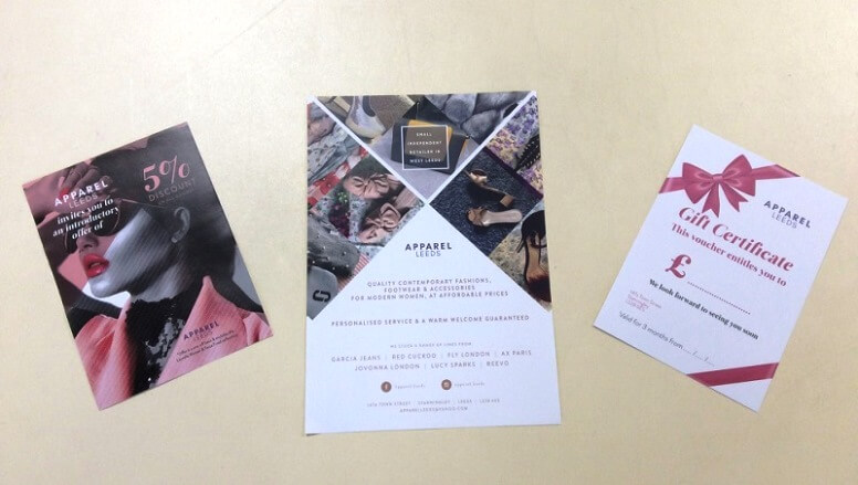 Apparel Brochures leaflets